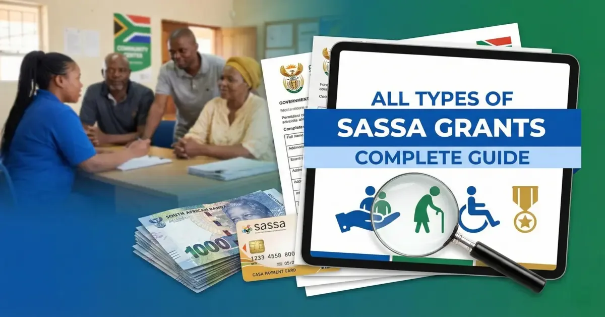 SASSA Grants 2026: All 8 Types, Amounts & How to Apply